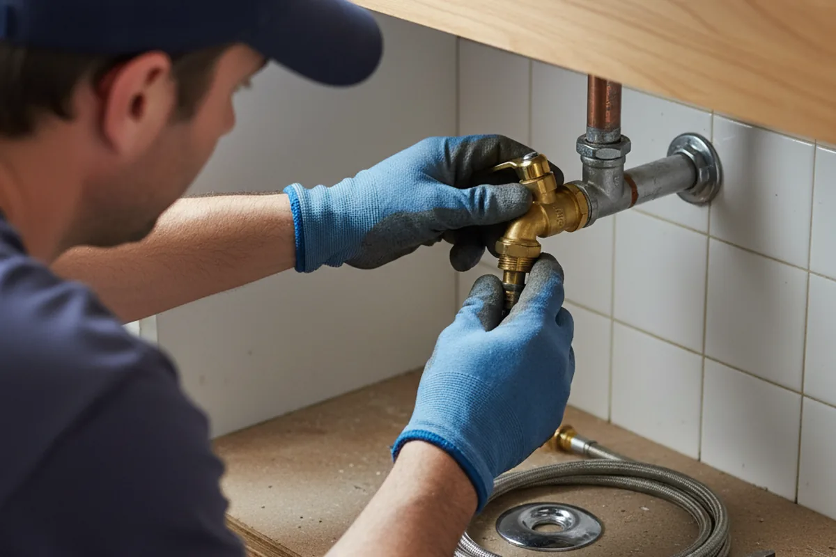 Shutoff valve and fitting work during Emergency Plumbing in East Amherst
